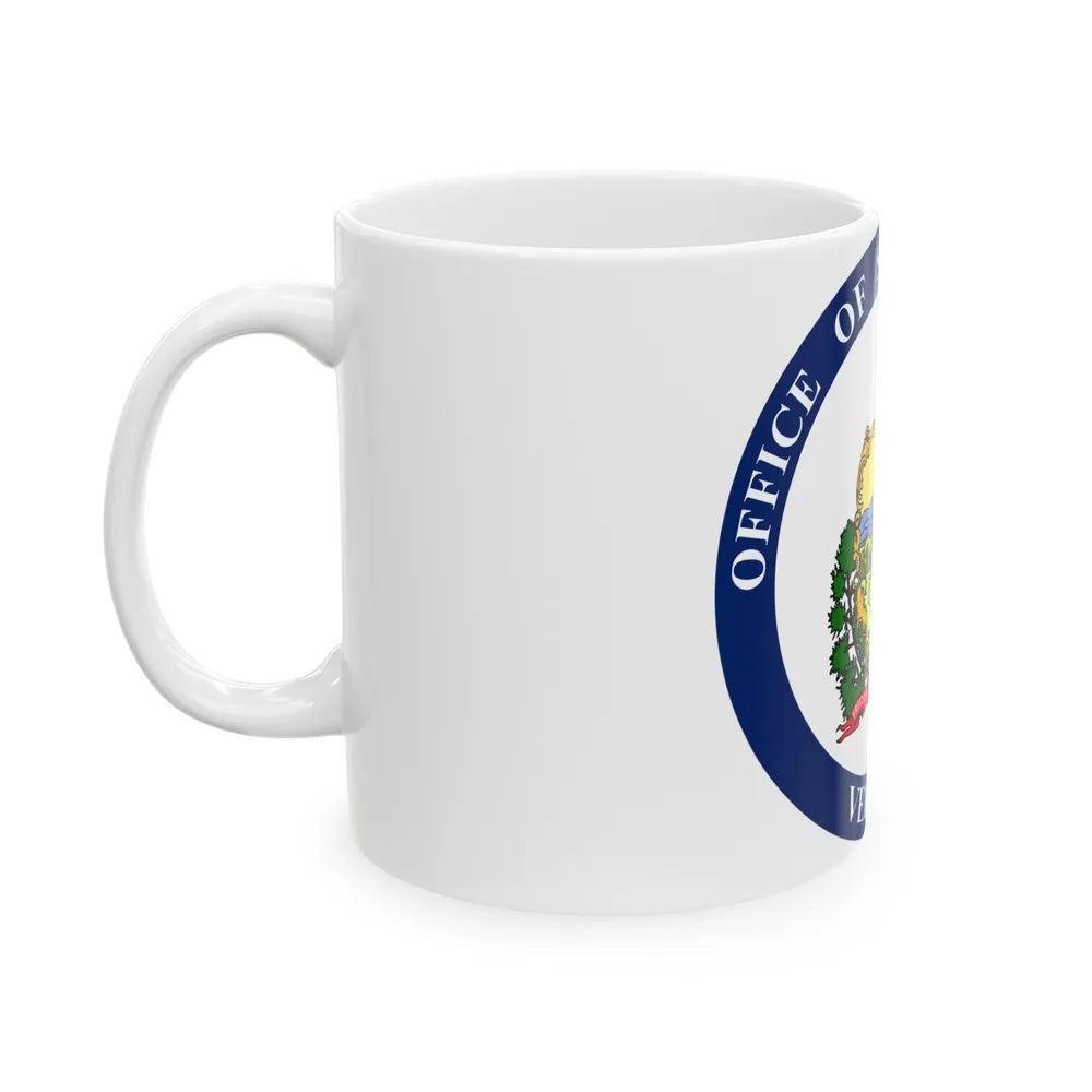 Seal of the State Auditor of Vermont - White Coffee Mug-Go Mug Yourself