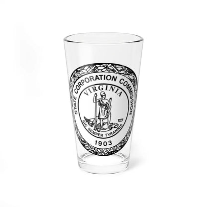 Seal of the State Corporation Commission of Virginia - Pint Glass 16oz-16oz-Go Mug Yourself