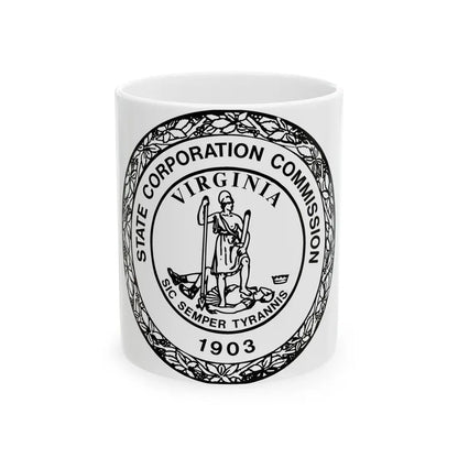 Seal of the State Corporation Commission of Virginia - White Coffee Mug 11oz - Go Mug Yourself