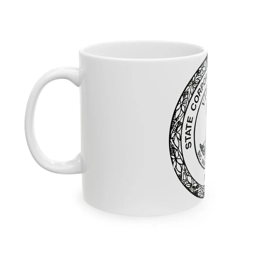 Seal of the State Corporation Commission of Virginia - White Coffee Mug-Go Mug Yourself