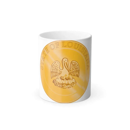 Seal of the State of Louisiana 1902 2006 - Color Changing Coffee Mug 11oz - Go Mug Yourself