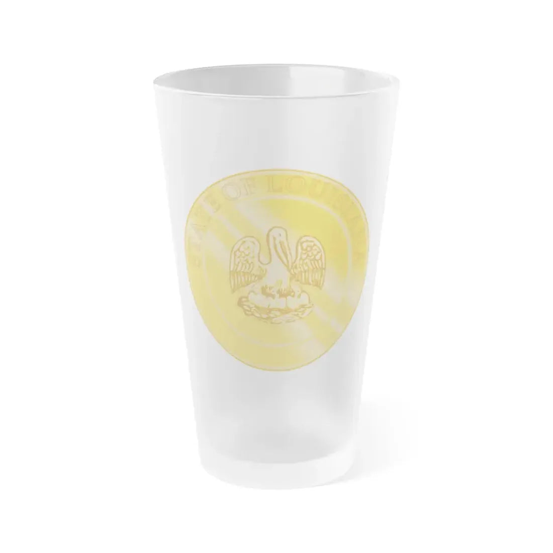 Seal of the State of Louisiana 1902 2006 - Frosted Pint Glass 16oz 16oz Frosted - Go Mug Yourself