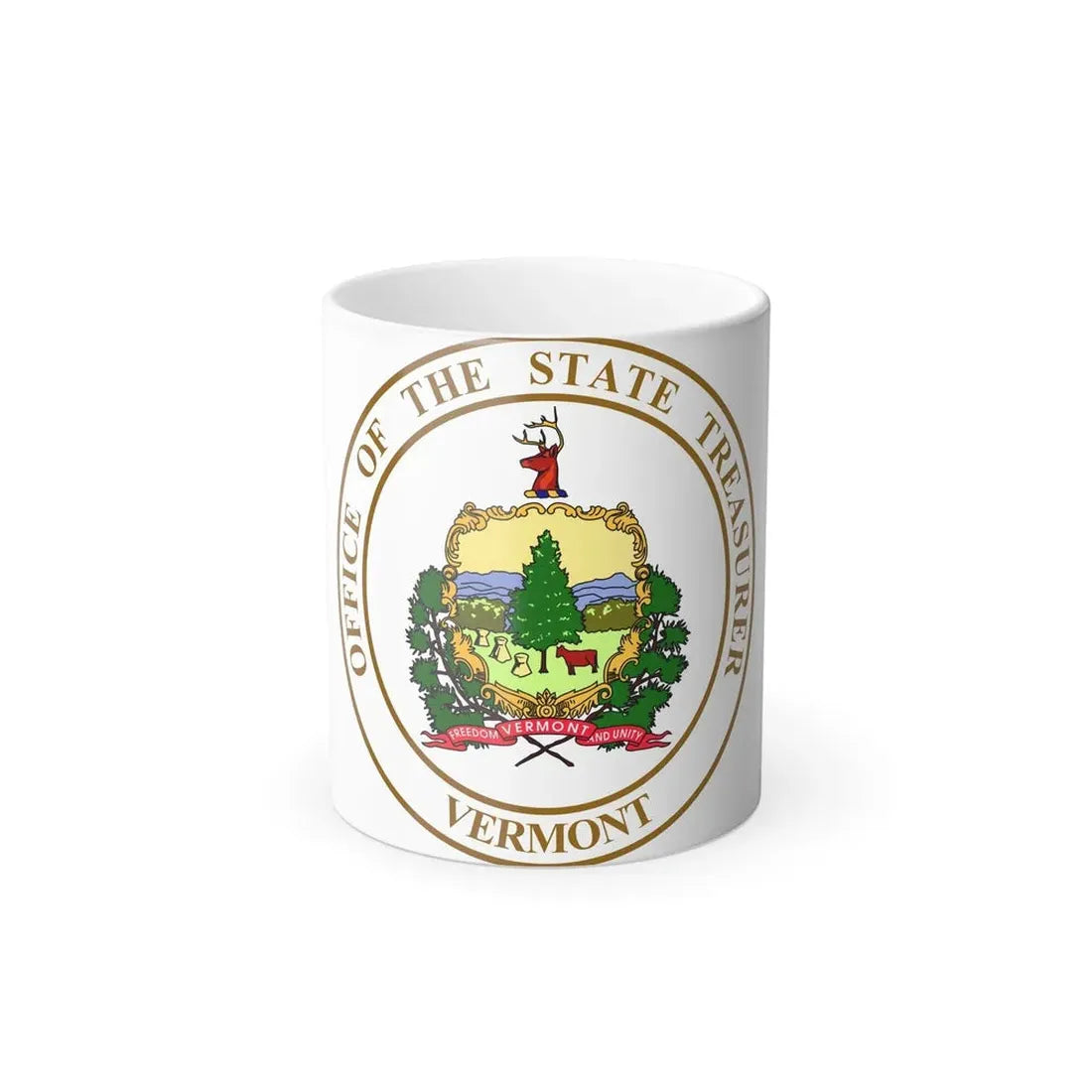 Seal of the State Treasurer of Vermont - Color Changing Coffee Mug 11oz - Go Mug Yourself