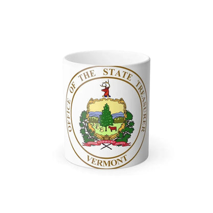 Seal of the State Treasurer of Vermont - Color Changing Coffee Mug 11oz - Go Mug Yourself
