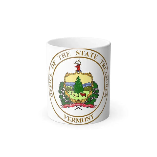 Seal of the State Treasurer of Vermont - Color Changing Coffee Mug 11oz - Go Mug Yourself