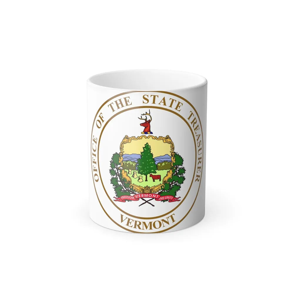 Seal of the State Treasurer of Vermont - Color Changing Mug 11oz-11oz-Go Mug Yourself