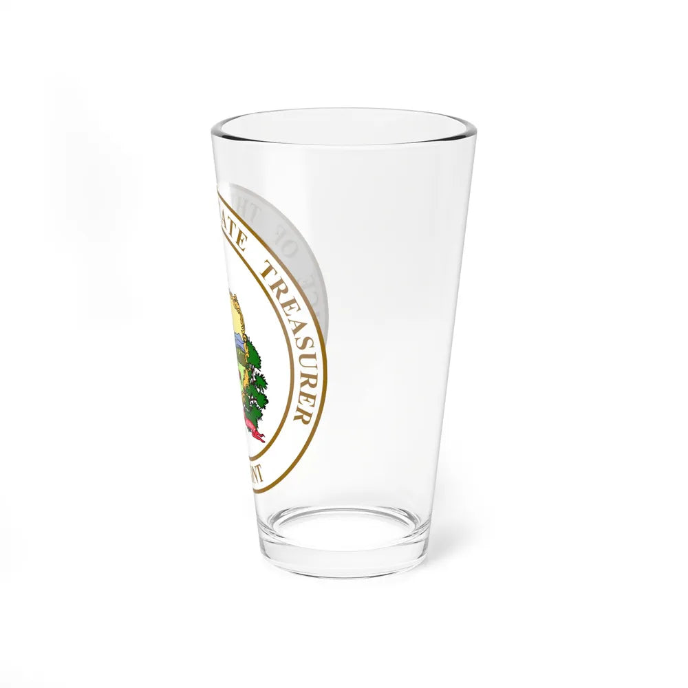 Seal of the State Treasurer of Vermont - Pint Glass 16oz-Go Mug Yourself