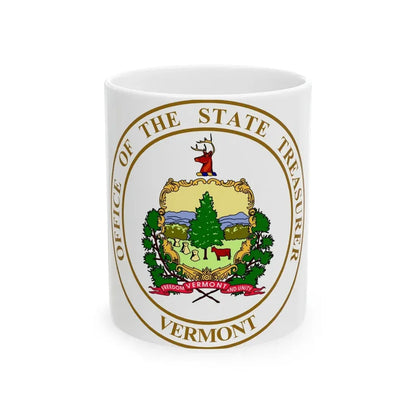 Seal of the State Treasurer of Vermont - White Coffee Mug 11oz - Go Mug Yourself