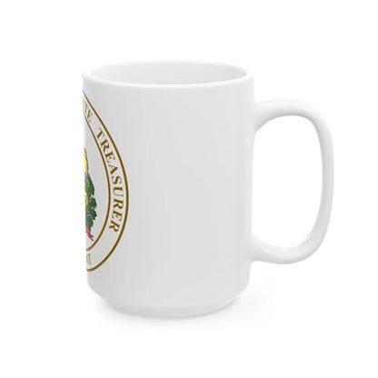 Seal of the State Treasurer of Vermont - White Coffee Mug - Go Mug Yourself