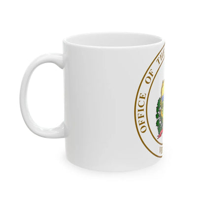 Seal of the State Treasurer of Vermont - White Coffee Mug-Go Mug Yourself