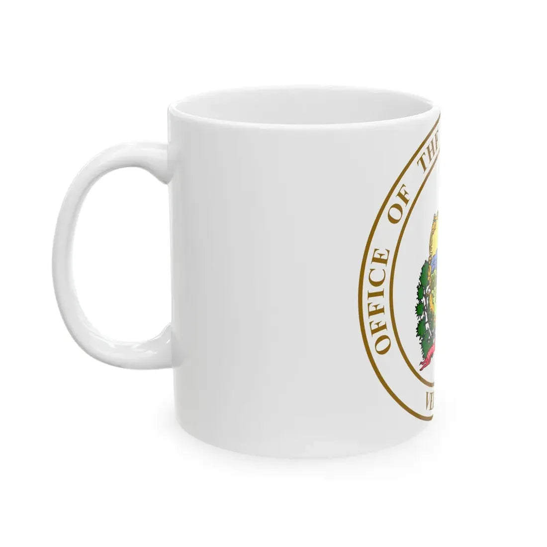 Seal of the State Treasurer of Vermont - White Coffee Mug - Go Mug Yourself