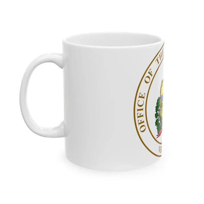 Seal of the State Treasurer of Vermont - White Coffee Mug - Go Mug Yourself