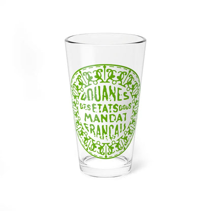 Seal of the states under French mandate (Syria) (Coat of Arms) Pint Glass 16oz 16oz - Go Mug Yourself
