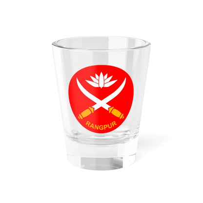 Seal of the Station Headquarters Rangpur Cantonment (Bangladesh) (Coat of Arms) Shot Glass 1.5oz 1.5oz - Go Mug Yourself