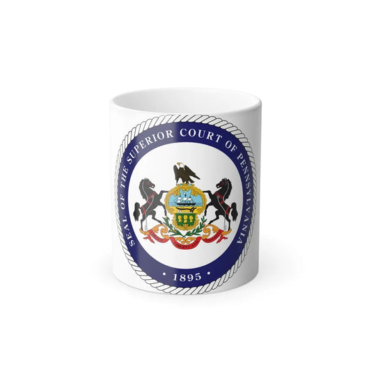 Seal of the Superior Court of Pennsylvania - Color Changing Mug 11oz-11oz-Go Mug Yourself