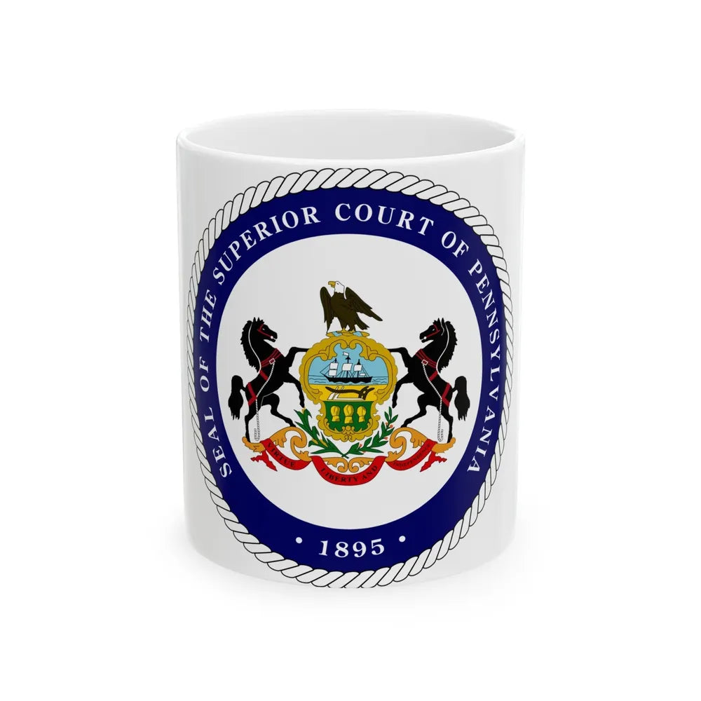 Seal of the Superior Court of Pennsylvania - White Coffee Mug-11oz-Go Mug Yourself