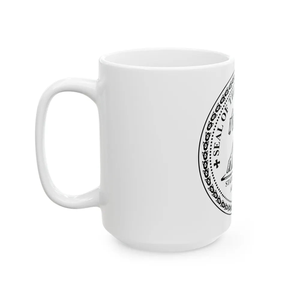 Seal of the Supreme Court of Illinois - White Coffee Mug-Go Mug Yourself