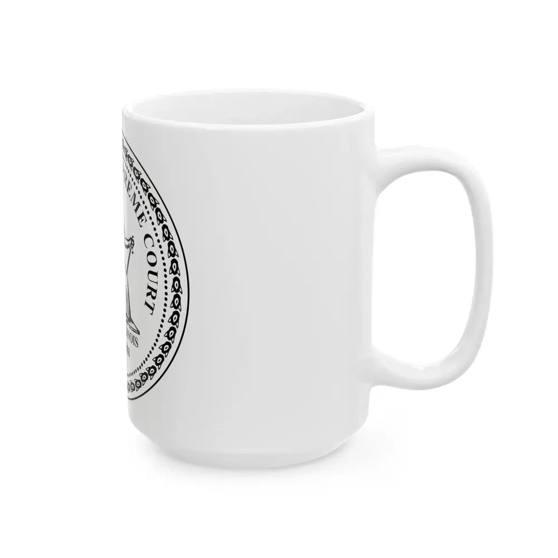 Seal of the Supreme Court of Illinois - White Coffee Mug - Go Mug Yourself