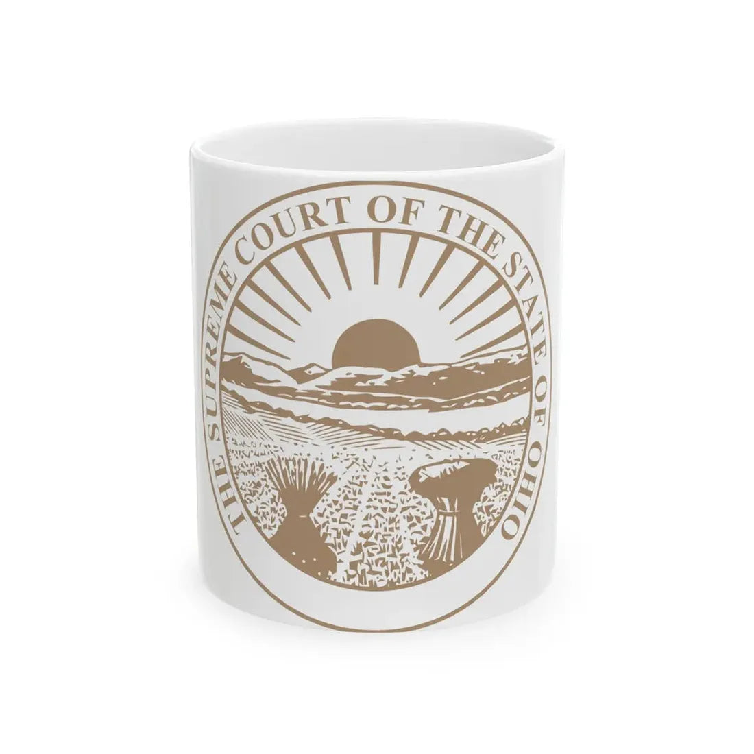 Seal of the Supreme Court of Ohio - White Coffee Mug 11oz - Go Mug Yourself