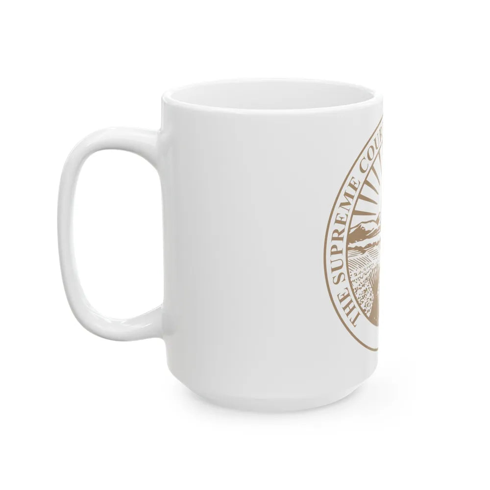 Seal of the Supreme Court of Ohio - White Coffee Mug-Go Mug Yourself