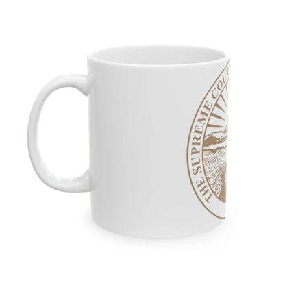 Seal of the Supreme Court of Ohio - White Coffee Mug-Go Mug Yourself