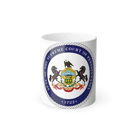 Seal of the Supreme Court of Pennsylvania v2 - Color Changing Coffee Mug 11oz - Go Mug Yourself