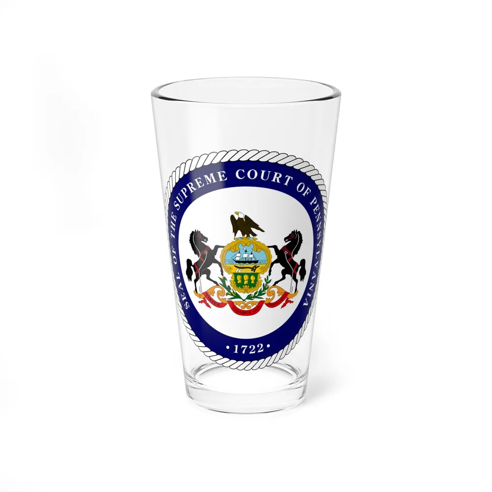 Seal of the Supreme Court of Pennsylvania v2 - Pint Glass 16oz-16oz-Go Mug Yourself