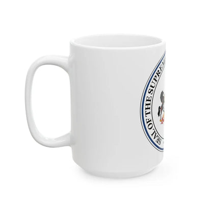 Seal of the Supreme Court of Pennsylvania - White Coffee Mug-Go Mug Yourself