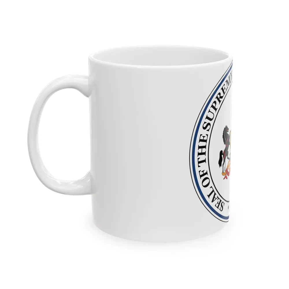 Seal of the Supreme Court of Pennsylvania - White Coffee Mug-Go Mug Yourself