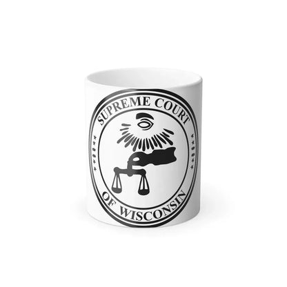 Seal of the Supreme Court of Wisconsin - Color Changing Coffee Mug 11oz - Go Mug Yourself