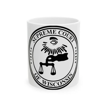 Seal of the Supreme Court of Wisconsin - White Coffee Mug 11oz - Go Mug Yourself