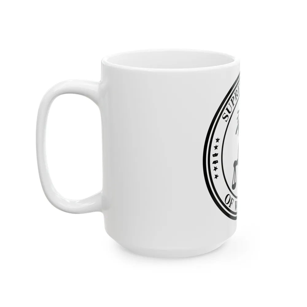 Seal of the Supreme Court of Wisconsin - White Coffee Mug-Go Mug Yourself