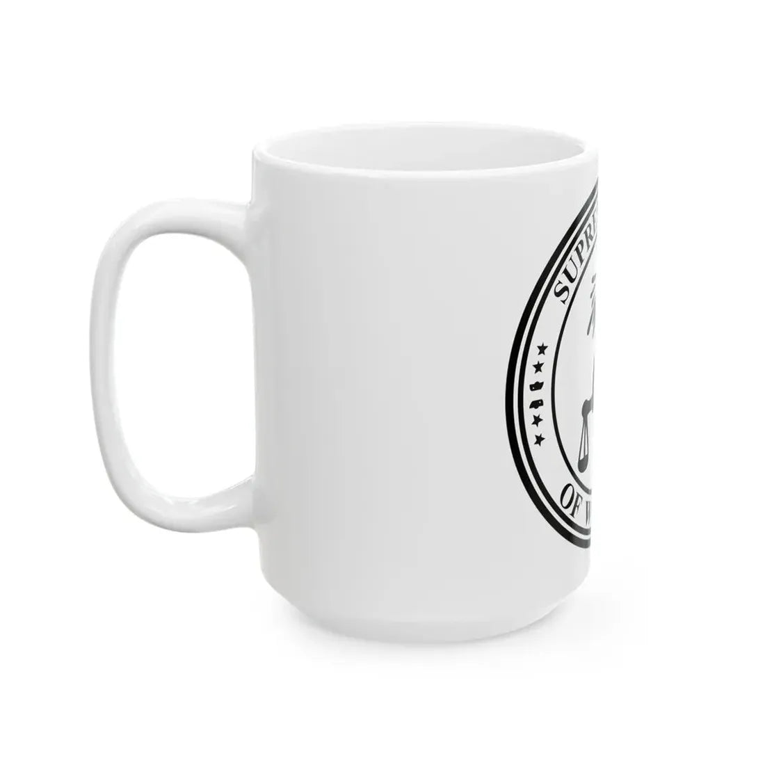 Seal of the Supreme Court of Wisconsin - White Coffee Mug - Go Mug Yourself