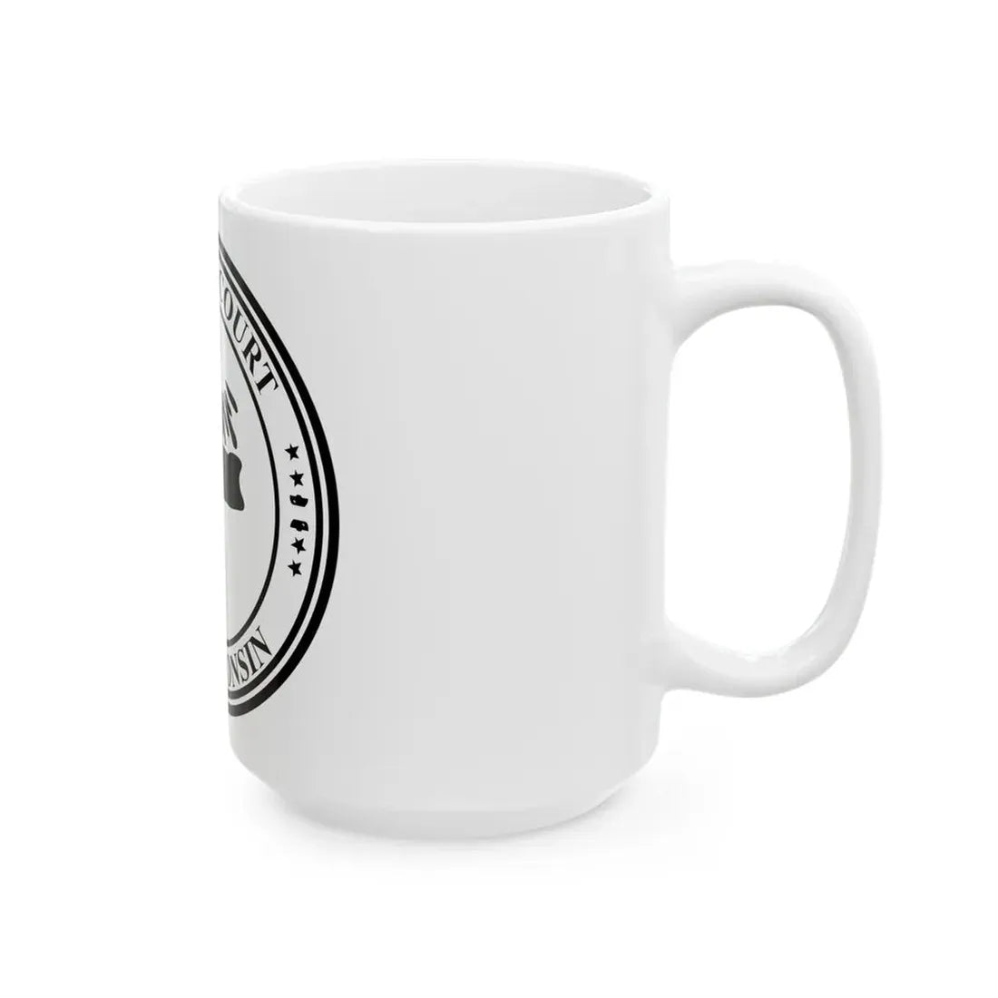 Seal of the Supreme Court of Wisconsin - White Coffee Mug - Go Mug Yourself