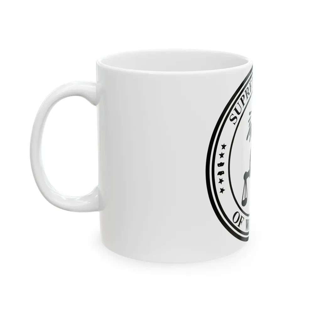 Seal of the Supreme Court of Wisconsin - White Coffee Mug-Go Mug Yourself