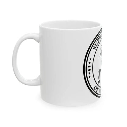 Seal of the Supreme Court of Wisconsin - White Coffee Mug - Go Mug Yourself