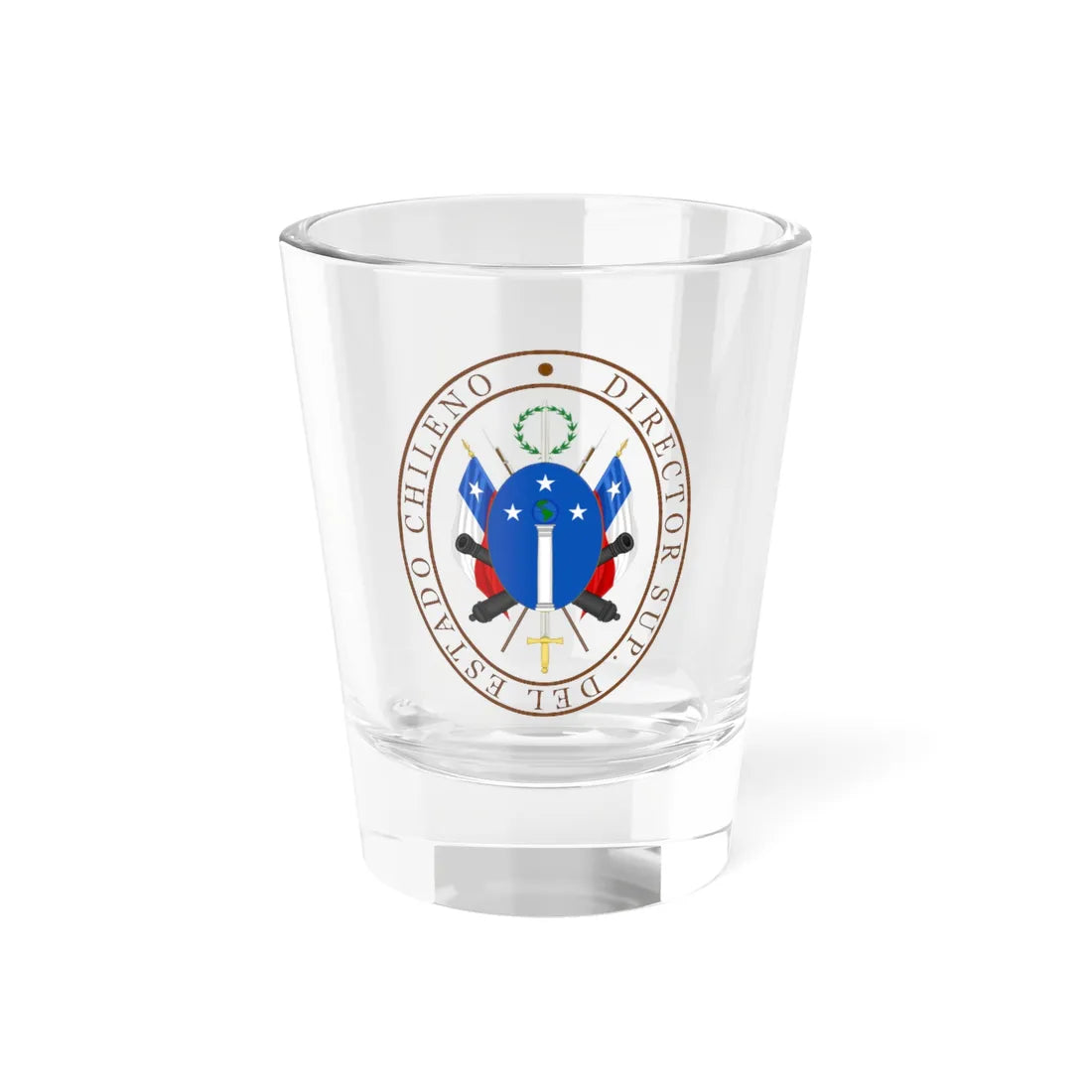 Seal of the Supreme Director of Chile (Chile) (Coat of Arms) Shot Glass 1.5oz 1.5oz - Go Mug Yourself