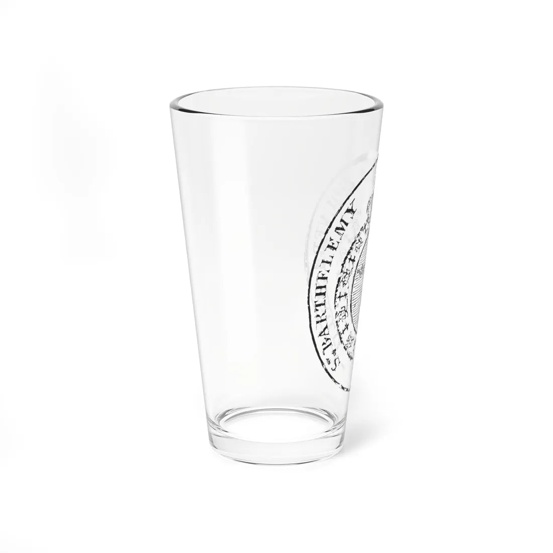 Seal of the Swedish colony of Saint Barthélemy 1784-1877 (Sweden) (Coat of Arms) Pint Glass 16oz - Go Mug Yourself