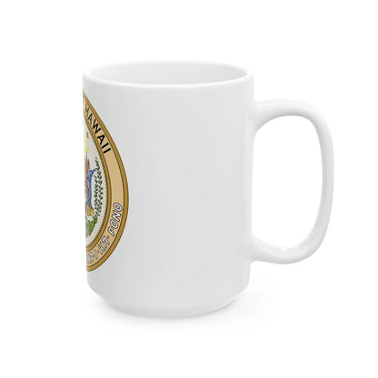 Seal of the Territory of Hawaii - White Coffee Mug-Go Mug Yourself