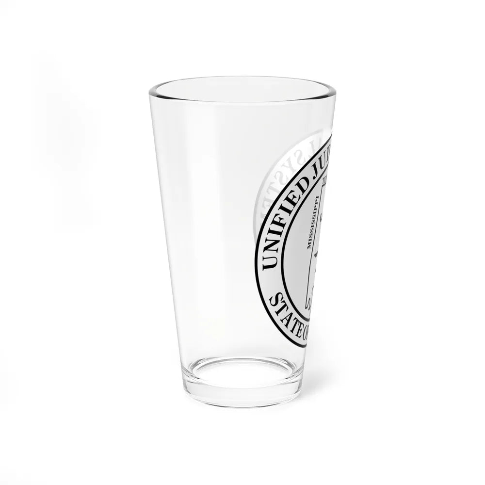 Seal of the Unified Judicial System of Alabama - Pint Glass 16oz-Go Mug Yourself