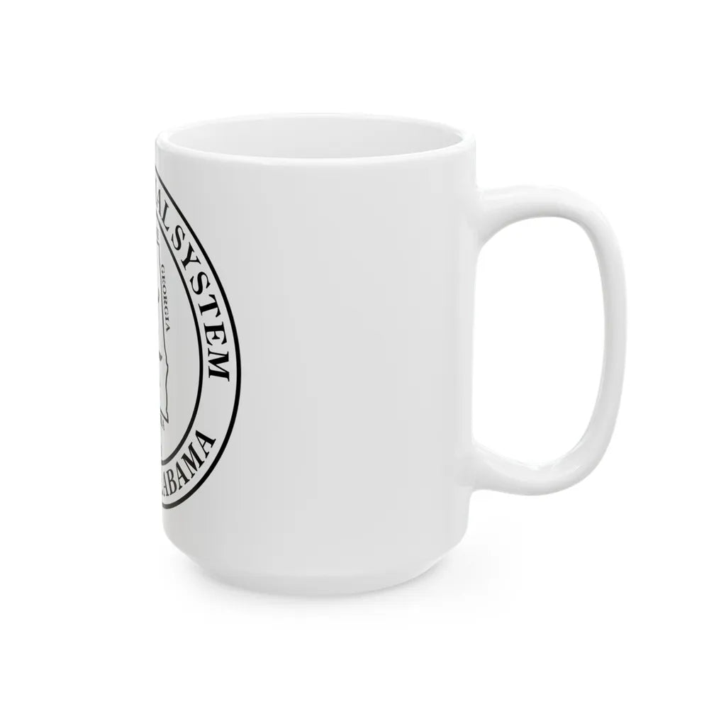 Seal of the Unified Judicial System of Alabama - White Coffee Mug-Go Mug Yourself