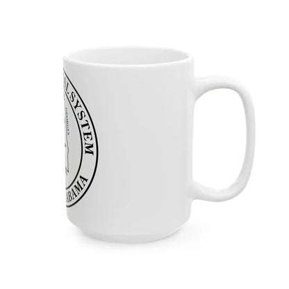 Seal of the Unified Judicial System of Alabama - White Coffee Mug - Go Mug Yourself