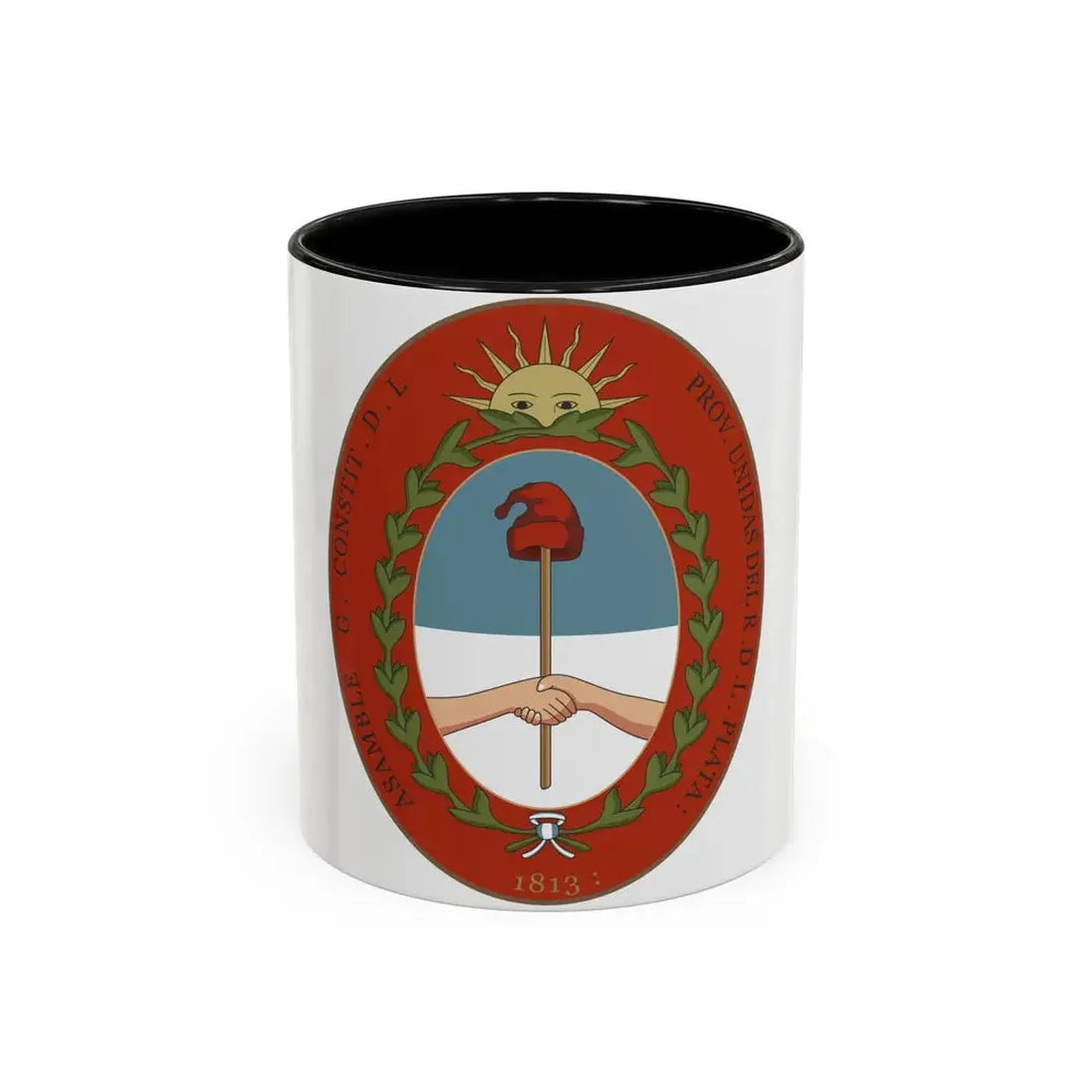 Seal of the United Provinces of the Rio de la Plata - Accent Coffee Mug 11oz Black - Go Mug Yourself
