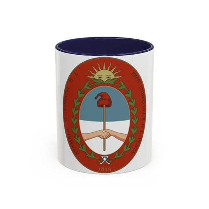 Seal of the United Provinces of the Rio de la Plata - Accent Coffee Mug 11oz Navy - Go Mug Yourself