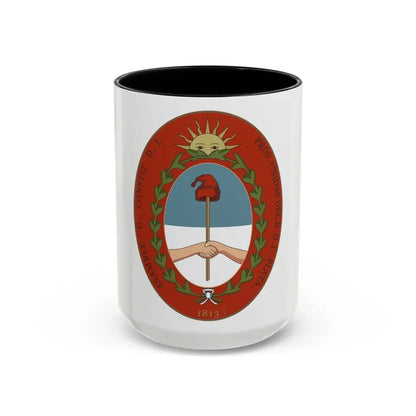 Seal of the United Provinces of the Rio de la Plata - Accent Coffee Mug 15oz Black - Go Mug Yourself