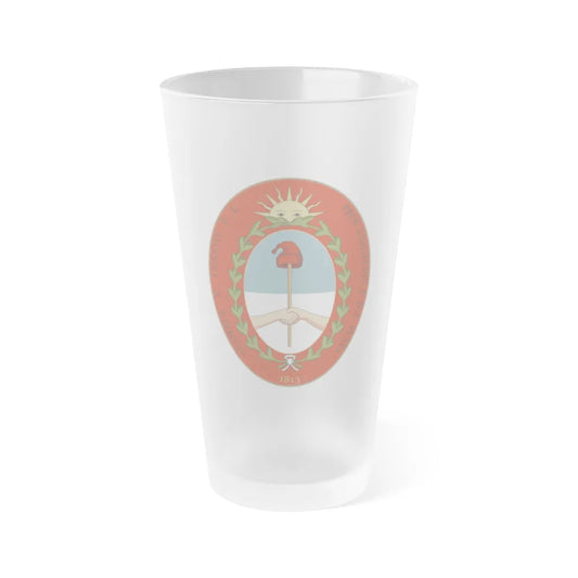 Seal of the United Provinces of the Rio de la Plata - Frosted Pint Glass 16oz-16oz-Frosted-Go Mug Yourself