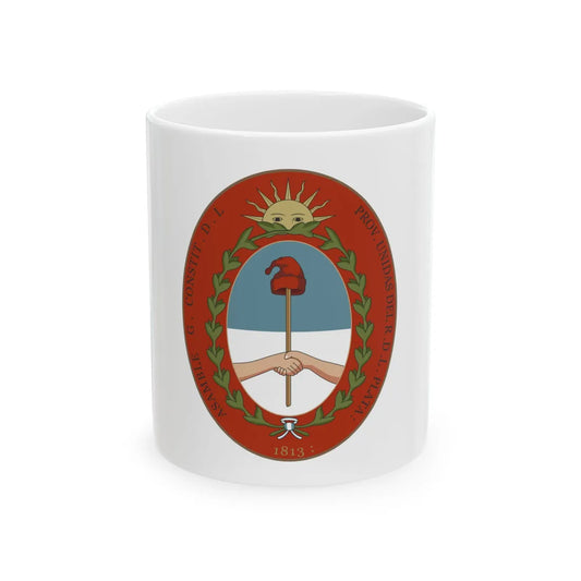 Seal of the United Provinces of the Rio de la Plata - White Coffee Mug 11oz - Go Mug Yourself