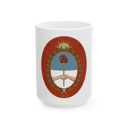 Seal of the United Provinces of the Rio de la Plata - White Coffee Mug 15oz - Go Mug Yourself