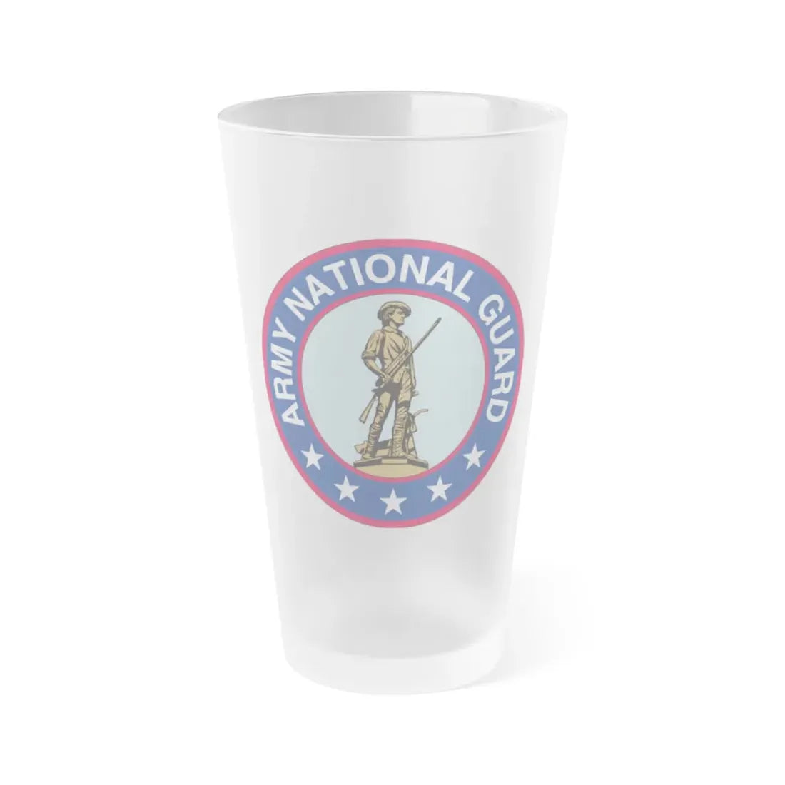 Seal of the United States Army National Guard - Frosted Pint Glass 16oz Default Title - Go Mug Yourself