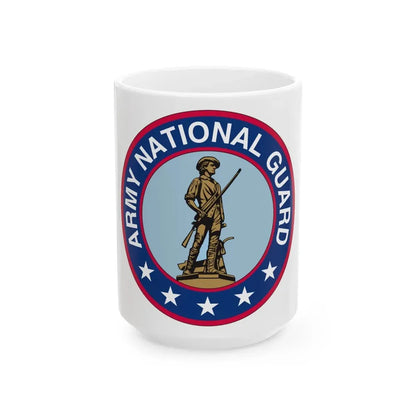Seal of the United States Army National Guard - White Coffee Mug 15oz - Go Mug Yourself